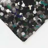 黒虹色グリッター フリースブランケット (角)