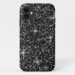 黒虹色グリッター iPhone 11 ケース