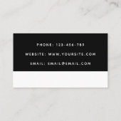 黒蝶と白蝶の美学スキンケアモダン 名刺 (裏面)