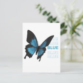 黒蝶と青蝶 ポストカード (スタンド正面)