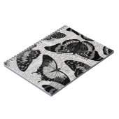 黒蝶の背パターン（の模様が）ある景 ノートブック (左側)