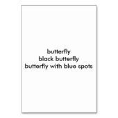 黒蝶読の大人用フラッシュカード テーブルナンバー (裏面)