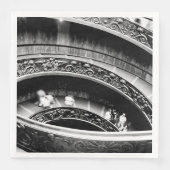 黒螺旋階段、白螺旋階段 スタンダードカクテルナプキン (正面)