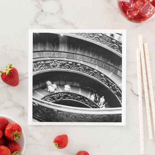 黒螺旋階段、白螺旋階段 スタンダードカクテルナプキン (インサイチュ)