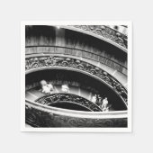 黒螺旋階段、白螺旋階段 スタンダードカクテルナプキン (正面)