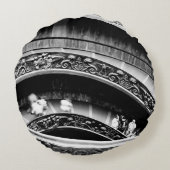 黒螺旋階段、白螺旋階段 ラウンドクッション (裏面)