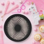 黒螺旋 ペーパープレート (パーティー)