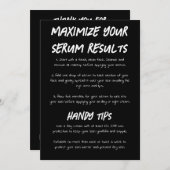 黒血清指示テンプレート 招待状 (正面/裏面)