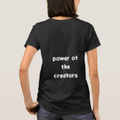 黒衣のクリエイターTシャツの力 Tシャツ (裏面)