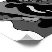 黒装束の忍者 ポスター (角)