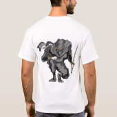 黒装束の忍者 Tシャツ (裏面)