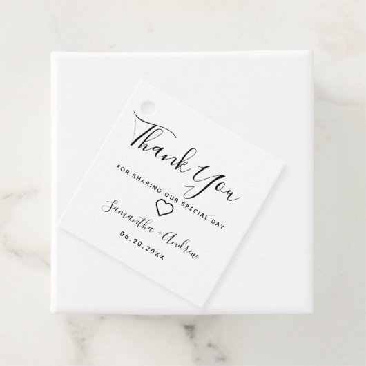 黒褐色の素朴なクラフト感謝していユー結婚ズ フェイバータグ (インサイチュ)