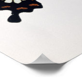 黒褐色の蝶 ポスター (角)