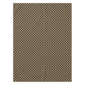 黒褐色市松模様に テーブルクロス (正面)