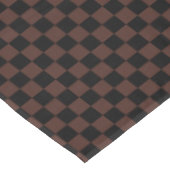 黒褐色市松模様に テーブルクロス (アングル)
