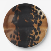 黒褐色金ゴールド牛革 ペーパープレート (正面)