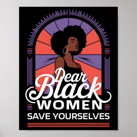 黒親愛女救自モチベーション引用文 ポスター (正面)