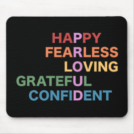 黒誇りを持ったマウスパッド マウスパッド