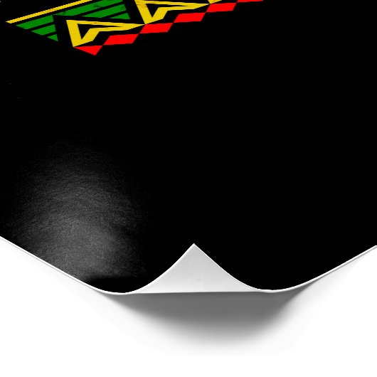 黒誇りを持った人黒人歴史月旗 ポスター (コーナー)