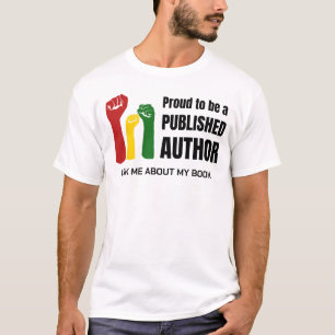 黒誇りを持った作家頼私の本について Tシャツ