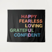 黒誇りを持った大タペストリー タペストリー (正面(横))