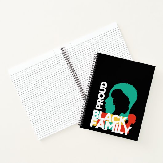 黒誇りを持った家族の黒い履歴月 ノートブック (内部)