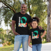 黒誇りを持った家族の黒い履歴月 Tシャツ