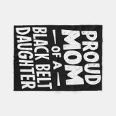 黒誇りを持った帯の娘の母12 フリースブランケット (正面(横))