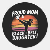 黒誇りを持った帯の娘の母13 ラウンドシール (正面)