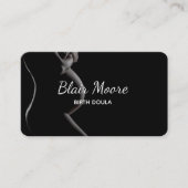 黒誕生Doula助産婦妊娠名刺 名刺 (正面)