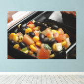 黒豆とコーンサラダ キャンバスプリント (インサイチュ (ウッドフロア))