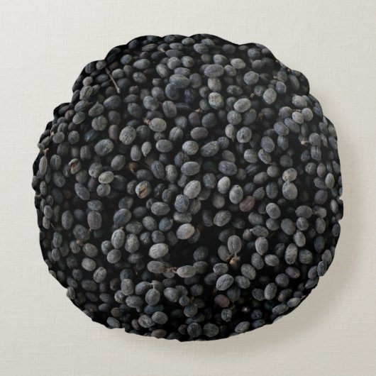 黒豆の束 ラウンドクッション (正面)