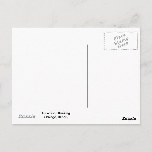 黒豆はがき、「フリジョレス・ネグロス」。 ポストカード (裏面)