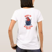 黒豆ソースおもしろいデザイン Tシャツ (裏面)