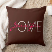 黒豆色ホームモノグラム クッション (ブランケット)