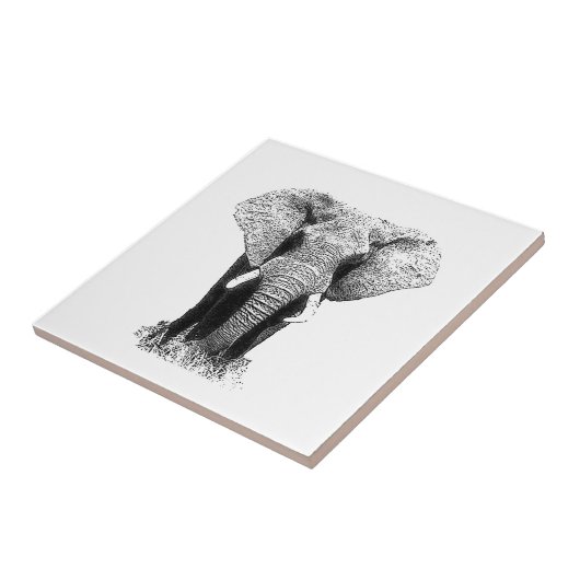 黒象と白象 タイル (側面)