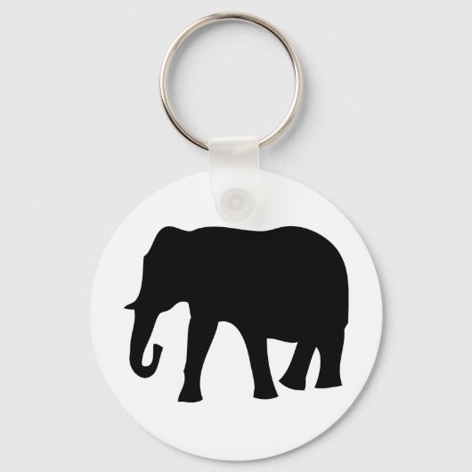 黒象アイコン キーホルダー (正面)