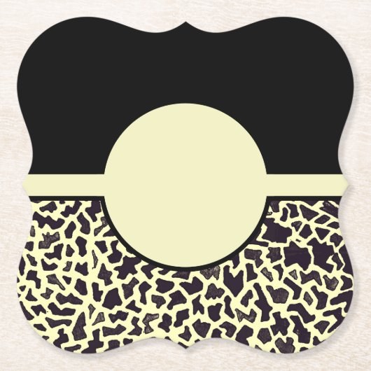 黒豹コースター ペーパーコースター (正面)