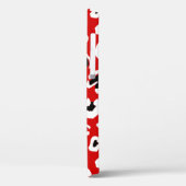 黒豹 アニマルプリント ハート 赤 Case-Mate iPhoneケース (裏面 / 左)