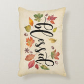 黒賛美書と紅葉で アクセントクッション (正面(垂直))