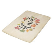 黒賛美書と紅葉で バスマット (アングル)