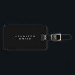 黒質素モダンミニマリスト ラゲッジタグ<br><div class="desc">この完璧なデザインは、あなたにとってとても役に立つだろう。何が最高のできるか説明する方法は、デザインを持つことだ。</div>