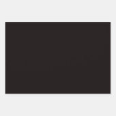 黒赤と白ストライプ色 ラッピングペーパーシート (正面3)