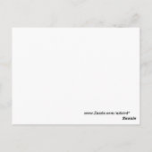 黒赤と白抽象デザイン ポストカード (裏面)