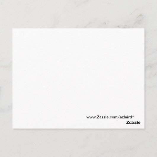 黒赤と白抽象デザイン ポストカード (裏面)