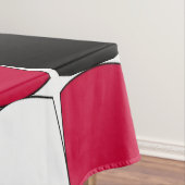 黒赤と白目卓布 テーブルクロス (インサイチュ)