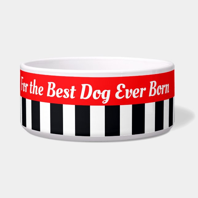 黒赤と白 ボウル (正面)