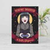 黒赤のゴシックゲーム少女のスリープオーバー 招待状 (スタンド正面)