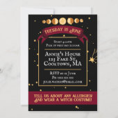 黒赤のゴシックゲーム少女の寝過ごし 招待状 (裏面)