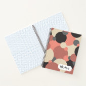 黒赤の分子 スパイラルノートブック ノートブック (内部)